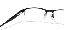 Load image into Gallery viewer, Black Rectangle Half Rim Unisex Eyeglasses by Vincent Chase Online-119646