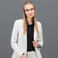 Load image into Gallery viewer, Black Rectangle Half Rim Unisex Eyeglasses by Vincent Chase Online-119646