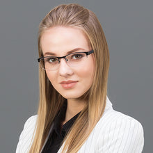 Load image into Gallery viewer, Black Rectangle Half Rim Unisex Eyeglasses by Vincent Chase Online-119646