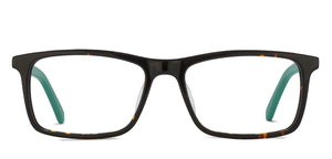 Tortoise Rectangle Full Rim Unisex Eyeglasses by Vincent Chase Online-119946