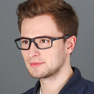 Black Rectangle Full Rim Unisex Eyeglasses by Lenskart Air Online-120192