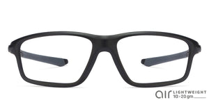 Black Rectangle Full Rim Unisex Eyeglasses by Lenskart Air Online-120192