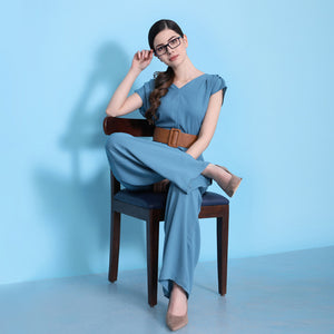 Blue Rectangle Full Rim Unisex Eyeglasses by Vincent Chase Online-139235