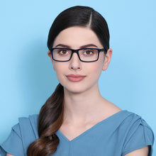 Load image into Gallery viewer, Blue Rectangle Full Rim Unisex Eyeglasses by Vincent Chase Online-139235