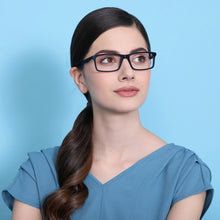 Load image into Gallery viewer, Blue Rectangle Full Rim Unisex Eyeglasses by Vincent Chase Online-139235