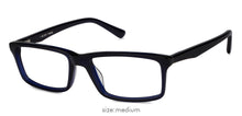 Load image into Gallery viewer, Blue Rectangle Full Rim Unisex Eyeglasses by Vincent Chase Online-139235