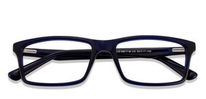 Blue Rectangle Full Rim Unisex Eyeglasses by Vincent Chase Online-139235