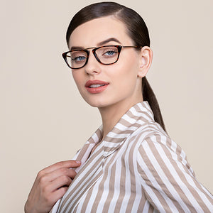 Tortoise Cat Eye Full Rim Women Eyeglasses by Vincent Chase Online-139194