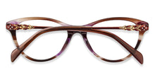 Load image into Gallery viewer, Brown Cat Eye Full Rim Women Eyeglasses by Vincent Chase Online-139056