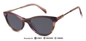 Brown Cat Eye Full Rim Women Eyeglasses by Vincent Chase Online-139056