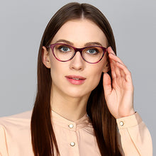 Load image into Gallery viewer, Pink Cat Eye Full Rim Women Eyeglasses by Vincent Chase Online-124928
