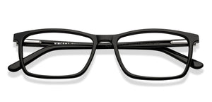 Black Rectangle Full Rim Unisex Eyeglasses by Vincent Chase-209222
