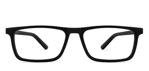 Black Rectangle Full Rim Unisex Eyeglasses by Vincent Chase-209223