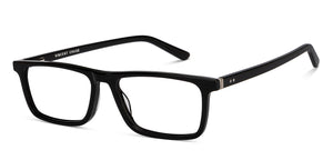 Black Rectangle Full Rim Unisex Eyeglasses by Vincent Chase-209223