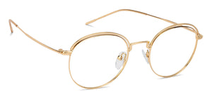 Gold Round Full Rim Unisex Eyeglasses by Vincent Chase Online-139076