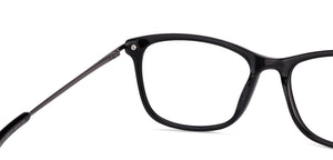 Black Rectangle Full Rim Unisex Eyeglasses by Vincent Chase Online-139146