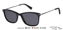 Load image into Gallery viewer, Black Rectangle Full Rim Unisex Eyeglasses by Vincent Chase Online-139146