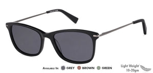 Black Rectangle Full Rim Unisex Eyeglasses by Vincent Chase Online-139146