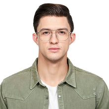 Load image into Gallery viewer, Gold Square Full Rim Unisex Eyeglasses by Vincent Chase Online-133167