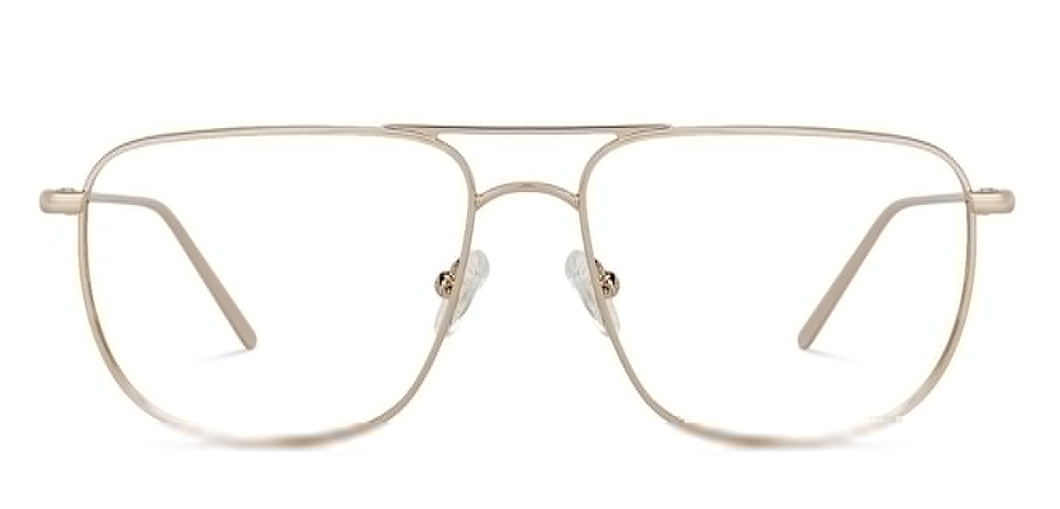 Gold Square Full Rim Unisex Eyeglasses by Vincent Chase Online-133167