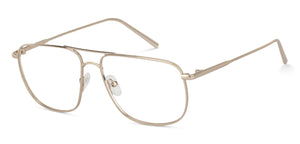Gold Square Full Rim Unisex Eyeglasses by Vincent Chase Online-133167