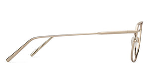 Gold Square Full Rim Unisex Eyeglasses by Vincent Chase Online-133167