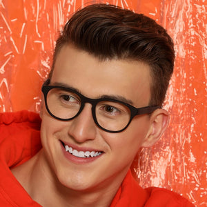 Grey Round Full Rim Unisex Eyeglasses by Lenskart Air Online-130604