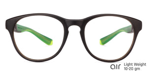 Grey Round Full Rim Unisex Eyeglasses by Lenskart Air Online-130604
