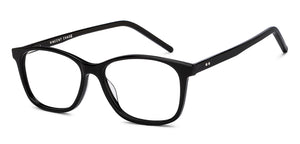 Black Rectangle Full Rim Unisex Eyeglasses by Vincent Chase-209224