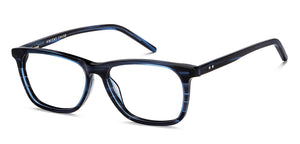 Blue Rectangle Full Rim Unisex Eyeglasses by Vincent Chase Online-210296