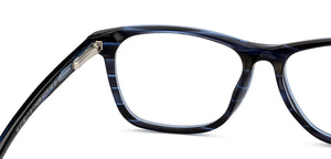 Blue Rectangle Full Rim Unisex Eyeglasses by Vincent Chase Online-210296