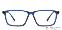 Load image into Gallery viewer, Blue Rectangle Full Rim Unisex Eyeglasses by Lenskart Air Online-139733