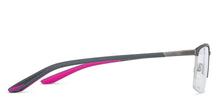 Load image into Gallery viewer, Gunmetal Rectangle Half Rim Unisex Eyeglasses by Lenskart Air Online-139749