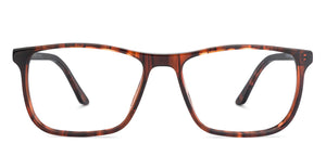 Brown Rectangle Full Rim Unisex Eyeglasses by Vincent Chase Online-139185