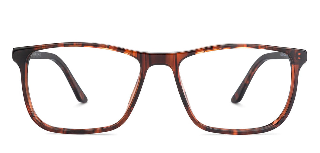 Brown Rectangle Full Rim Unisex Eyeglasses by Vincent Chase Online-139185