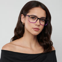 Load image into Gallery viewer, Purple Rectangle Full Rim Unisex Eyeglasses by Vincent Chase Online-148858