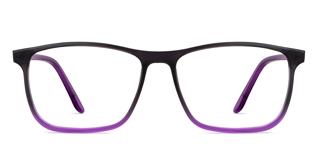 Purple Rectangle Full Rim Unisex Eyeglasses by Vincent Chase Online-148858