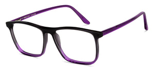 Purple Rectangle Full Rim Unisex Eyeglasses by Vincent Chase Online-148858