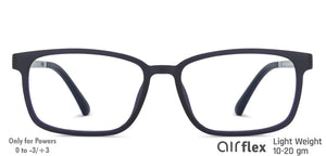 Blue Rectangle Full Rim Unisex Eyeglasses by Lenskart Air Online-139754