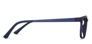 Blue Rectangle Full Rim Unisex Eyeglasses by Lenskart Air Online-139754