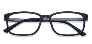 Blue Rectangle Full Rim Unisex Eyeglasses by Lenskart Air Online-139754