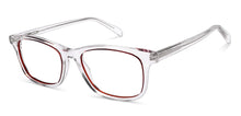 Load image into Gallery viewer, Crystal Red Transparent Rectangle Full Rim Unisex Eyeglasses by Vincent Chase-219864