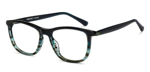 Blue Demi Rectangle Full Rim Unisex Eyeglasses by Vincent Chase-209226