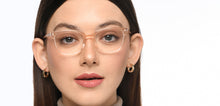 Load image into Gallery viewer, Pink Rectangle Full Rim Women Eyeglasses by Vincent Chase-210271