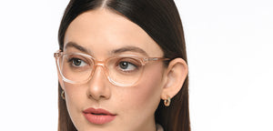 Pink Rectangle Full Rim Women Eyeglasses by Vincent Chase-210271