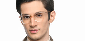 Pink Rectangle Full Rim Women Eyeglasses by Vincent Chase-210271