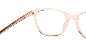 Pink Rectangle Full Rim Women Eyeglasses by Vincent Chase-210271