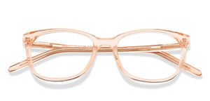 Pink Rectangle Full Rim Women Eyeglasses by Vincent Chase-210271
