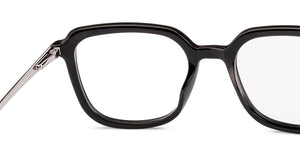 Black Geometric Full Rim Unisex Eyeglasses by Vincent Chase-228301