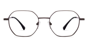 Gunmetal Geometric Full Rim Unisex Eyeglasses by Vincent Chase-218986